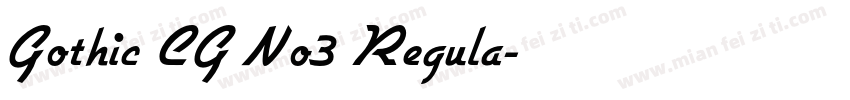 Gothic CG No3 Regula字体转换